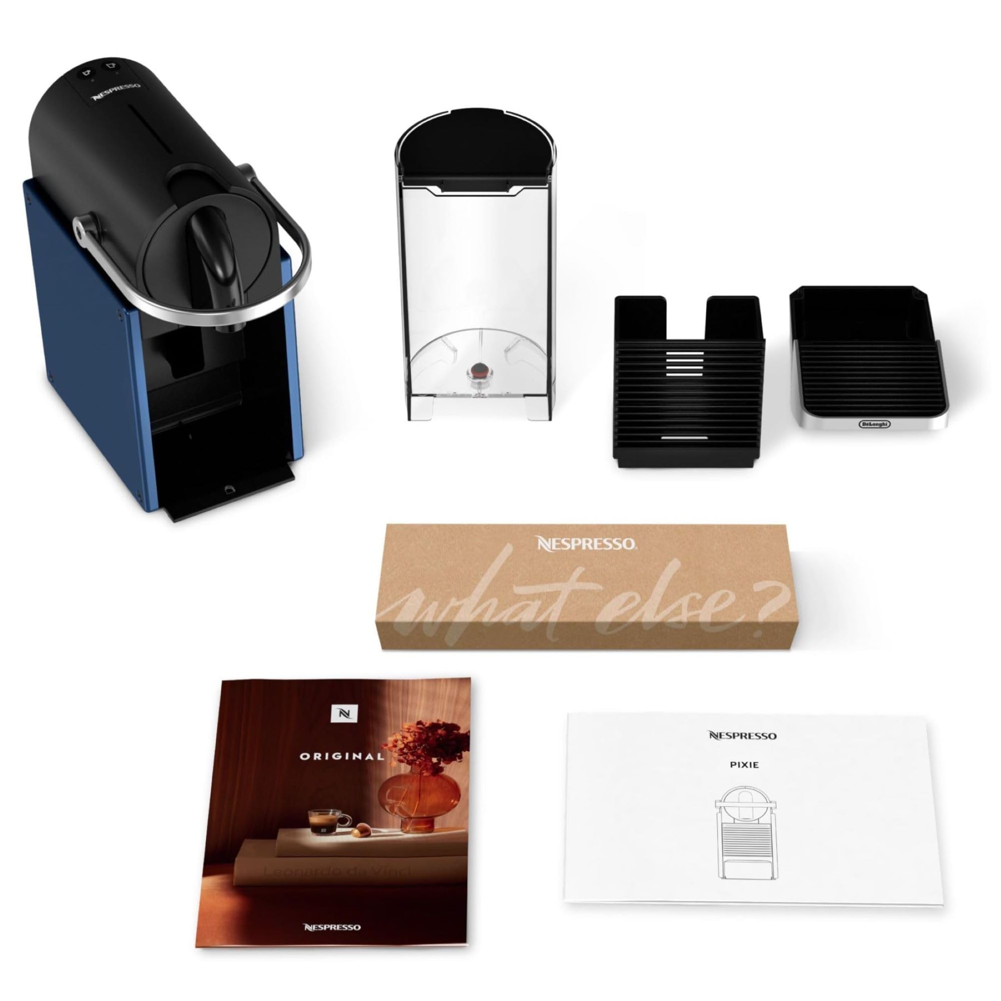 Machine à Café Espresso Compact Bleue 19 Bars Chauffe 25s + Kit Café Offert | Aurino EN127.BL