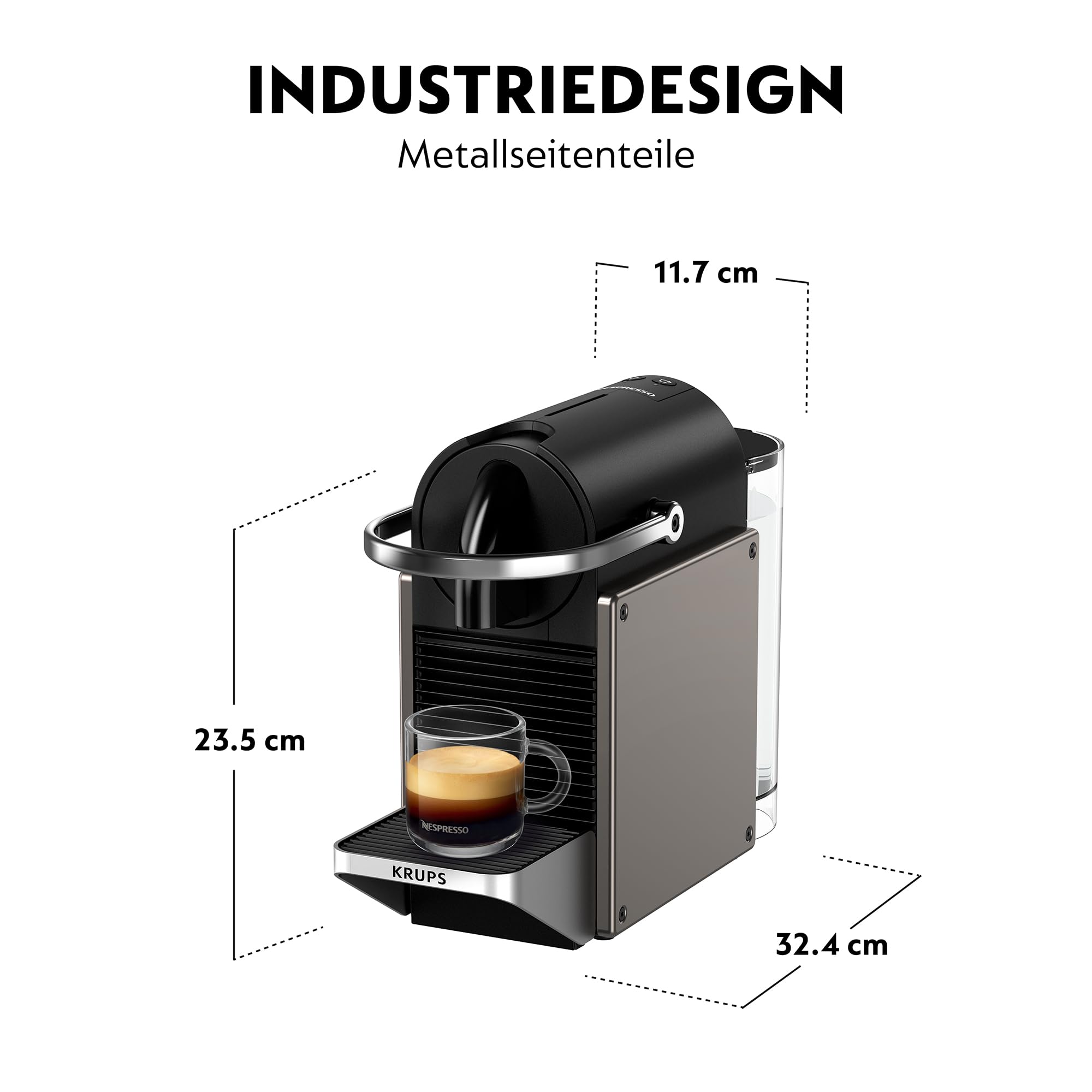 Machine Espresso Métal Martelé 1260W 19 Bars Recettes Programmables | Aurino XN306TK