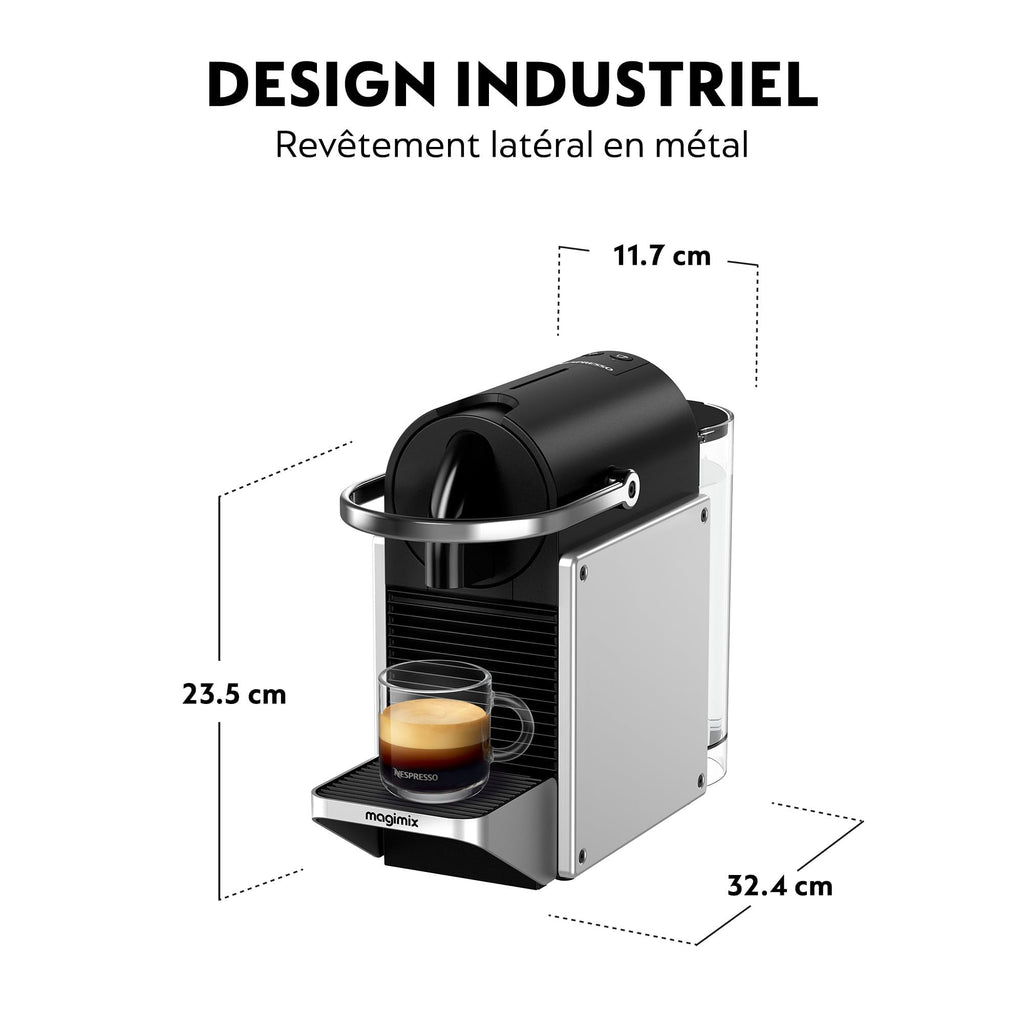 Machine à Café Espresso Automatique Argent 19 Bars Réservoir 1 L | Aurino EN127.S