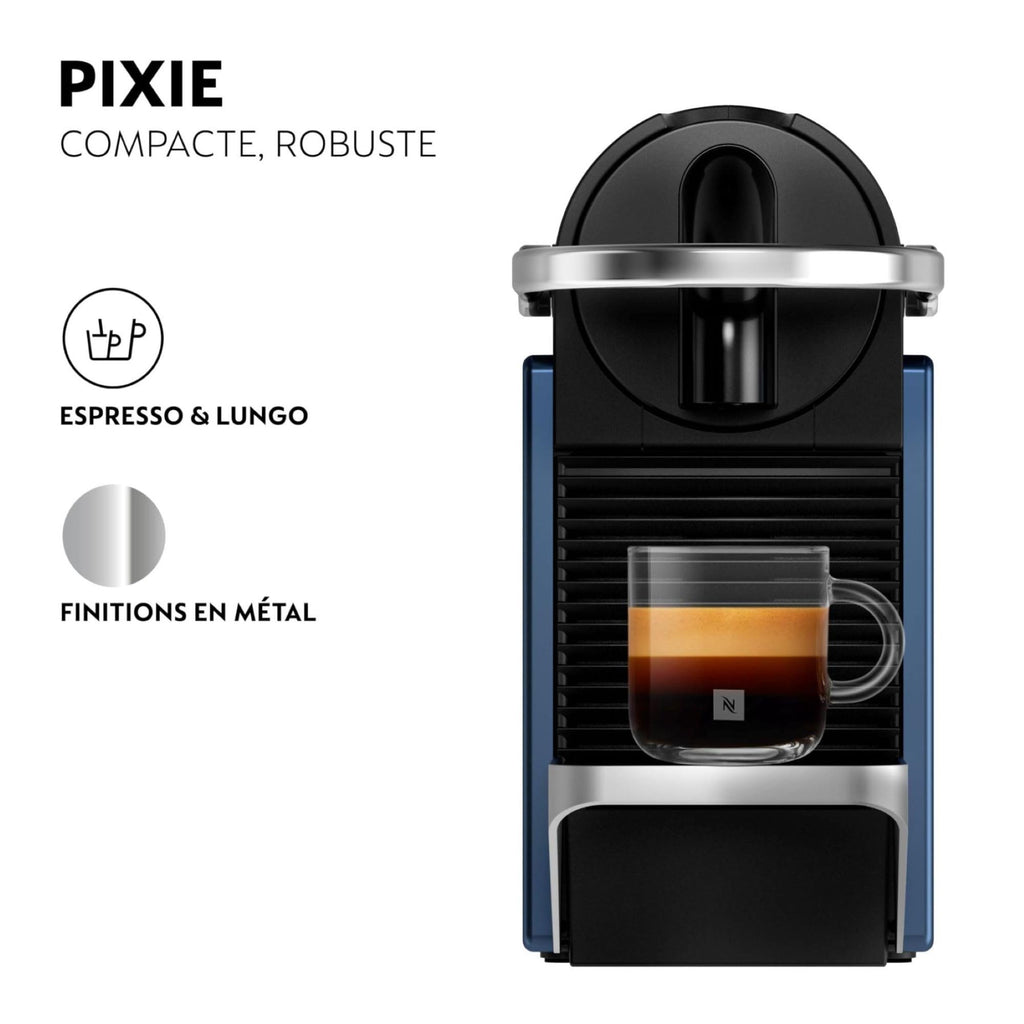 Machine à Café Espresso Compact Bleue 19 Bars Chauffe 25s + Kit Café Offert | Aurino EN127.BL