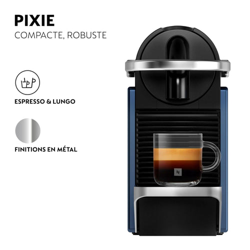 Machine à Café Espresso Compact Bleue 19 Bars Chauffe 25s + Kit Café Offert | Aurino EN127.BL