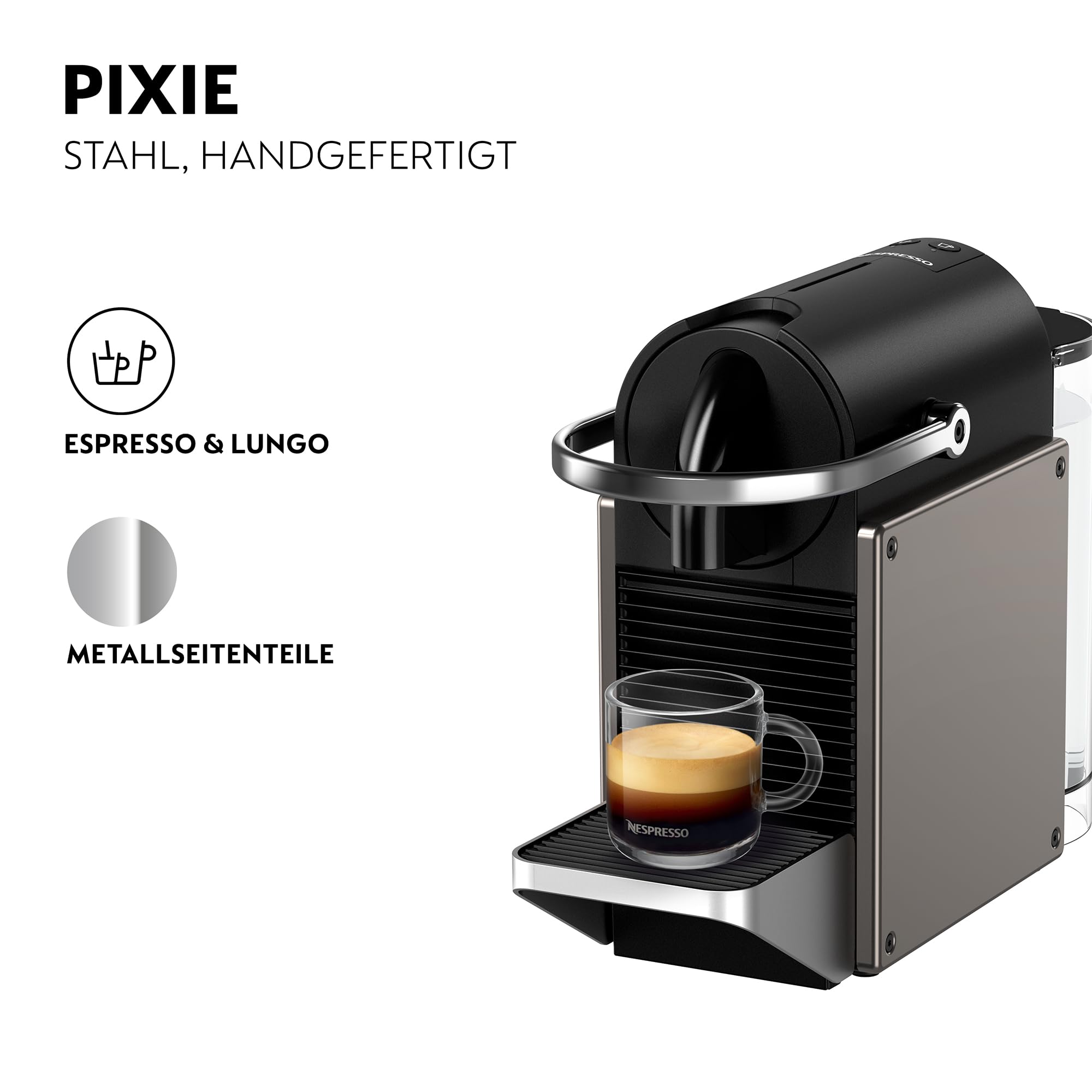 Machine Espresso Métal Martelé 1260W 19 Bars Recettes Programmables | Aurino XN306TK