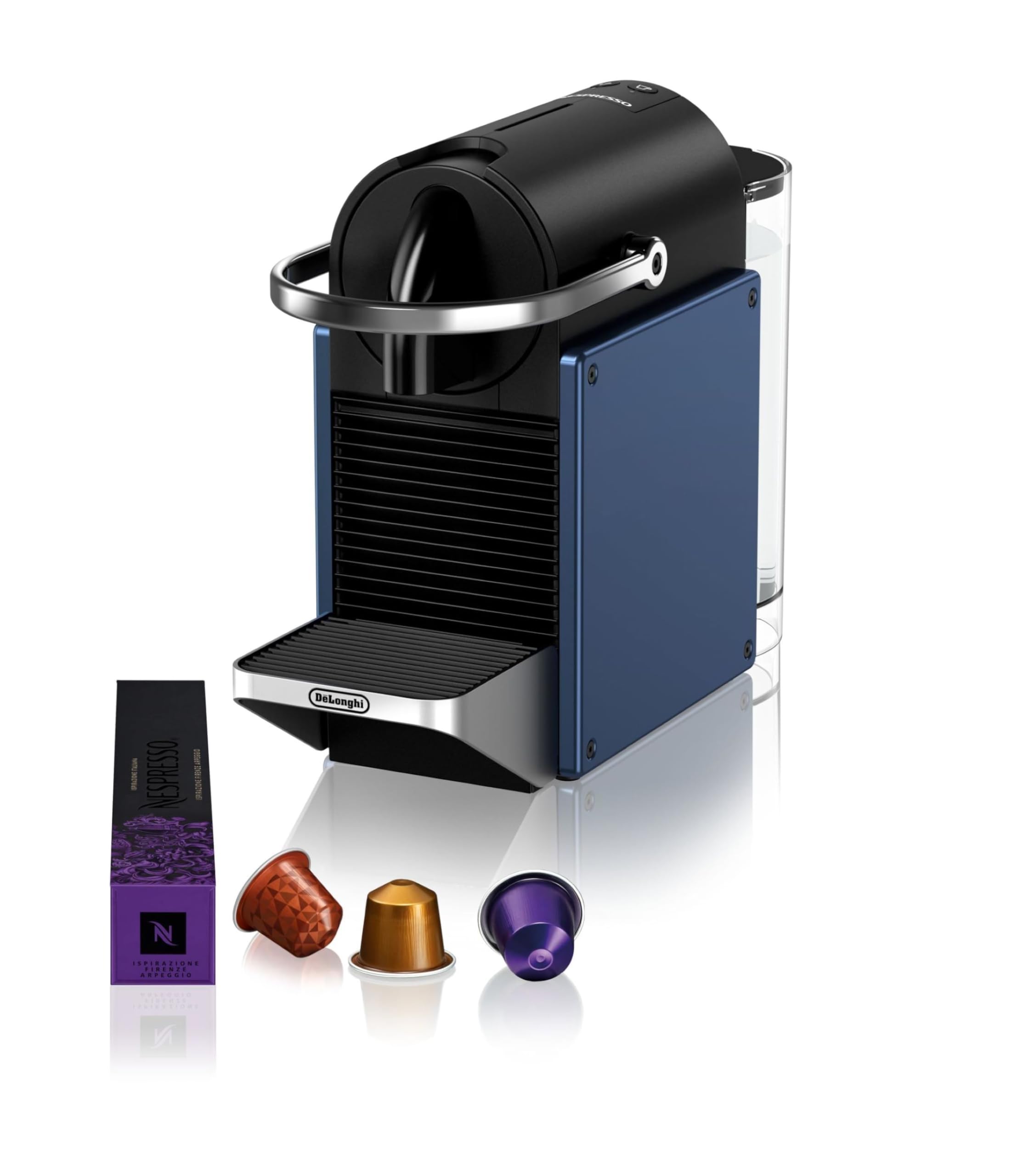 Machine à Café Espresso Compact Bleue 19 Bars Chauffe 25s + Kit Café Offert | Aurino EN127.BL