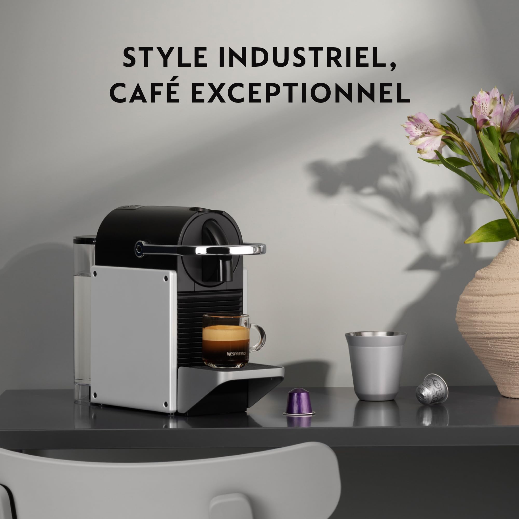 Machine à Café Espresso Automatique Argent 19 Bars Réservoir 1 L | Aurino EN127.S
